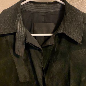 Donna Karan Suede Coat Sz S
